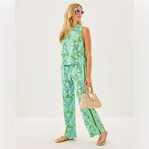 Lilly Pulitzer Bal Harbour Palazzo Pant - Catchin Rays - Picture 2 of 10
